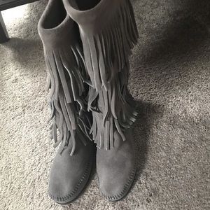 Minnetonka Fringe Boots